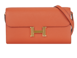 Constance To Go, Epsom Leather, Orange, B(2023), S/DB/B, 4*